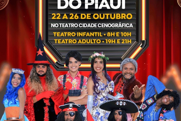 Floriano vai sediar o 13º Festival Nacional de Teatro com espetáculos de todo País